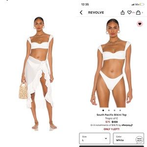 Tropic of C bikini top. Size small - worn once